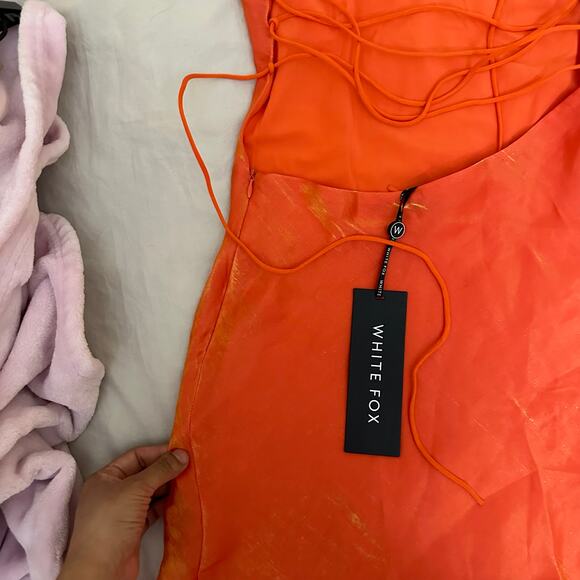 White Fox Boutique Orange Mini Dress - Picture 14 of 16